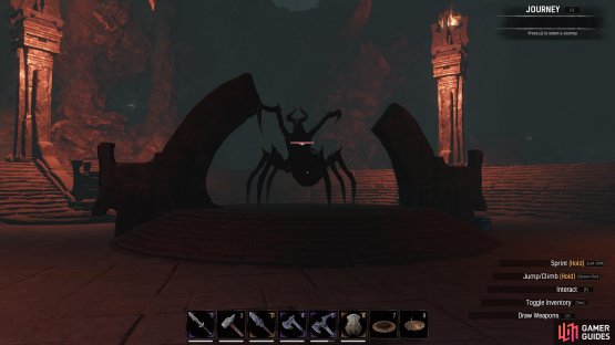 The Demon Spider located within Weaver&rsquo;s Hollow.