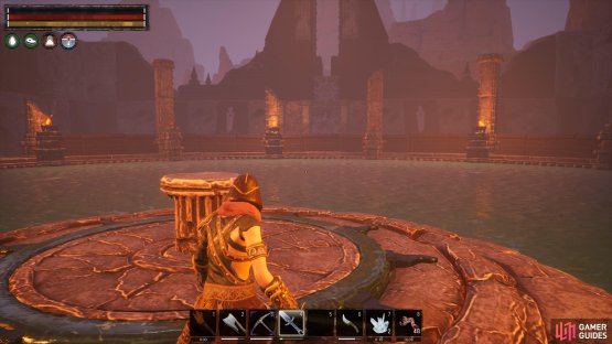 You can spawn in enemies by placing figurines on the pedestal