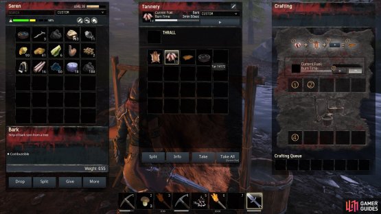 Use the tannery to make leather and you&rsquo;ll get tar as a byproduct