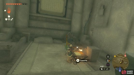 to find the first slab.