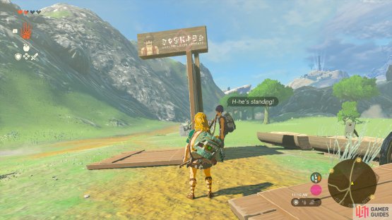Place it against the sign post to stabilize the sign.