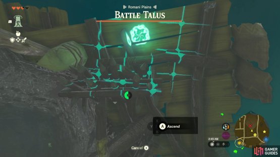 Using Ascend on the Battle Talus platforms