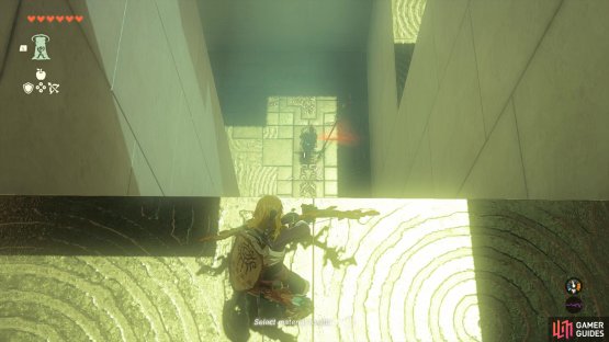 then crouch through the small entry and shoot at the enemy below before dropping down. 