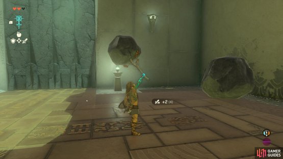 Fuse your weapon with a nearby boulder