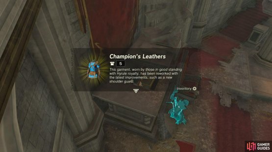 The Champion&rsquo;s Leathers description once acquired