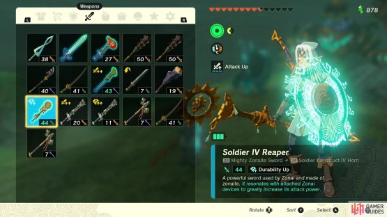 IV Construct enemy drops are particularly strong!