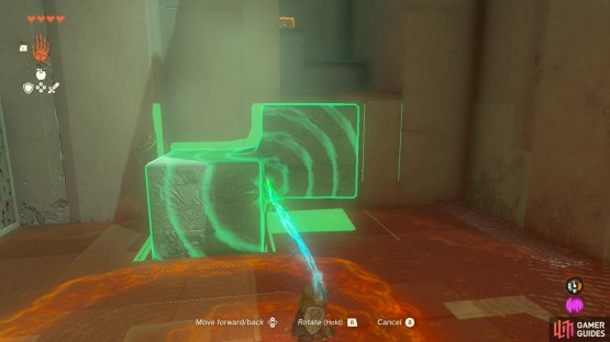 place the cubes in the concave in the floor to use it to reach the chest.