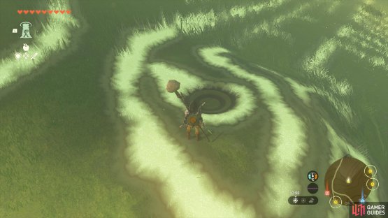 and you&rsquo;ll find the tear near the head of the geoglyph