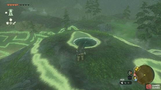 to find the tear sitting on the top left of the geoglyph.