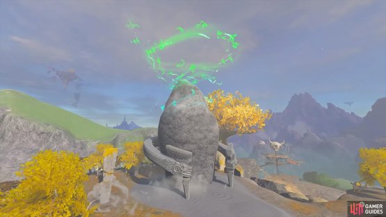 The shrine making its way into the game upon completion of the shrine quest