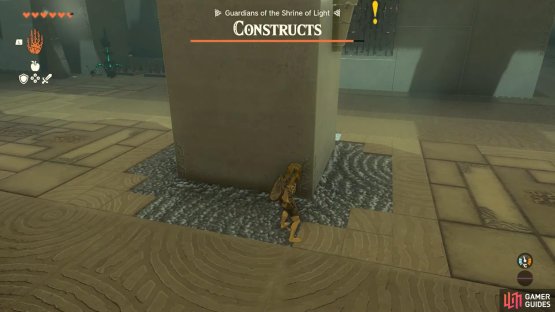 Use the pillar as cover