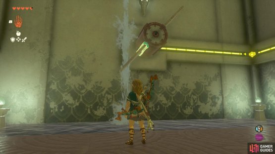 then drag the blades under the water so it starts continuously spinning and generating power.
