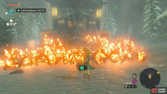 there are even some blocking the stairs to the tower.