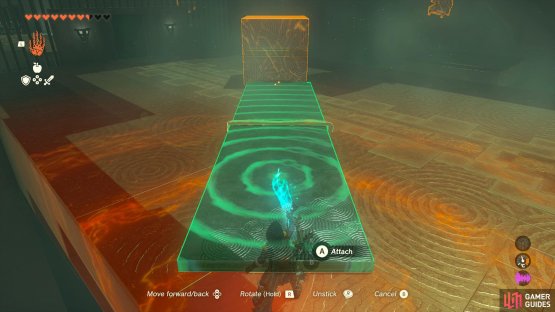 Attack the planks to the cube
