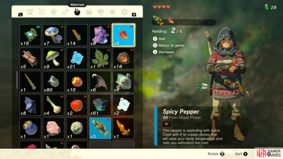 Combine any ingredients with a Spicy Pepper