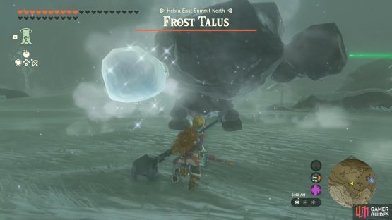 Taking on the !Frost Talus boss