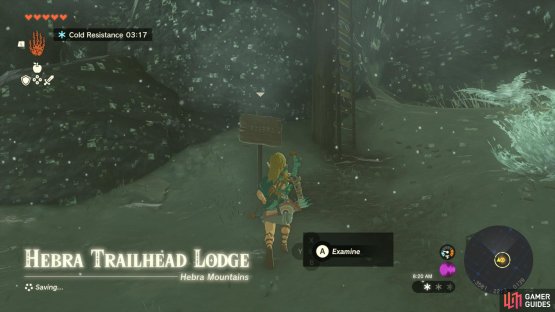First head to Hebra Trailhead Lodge