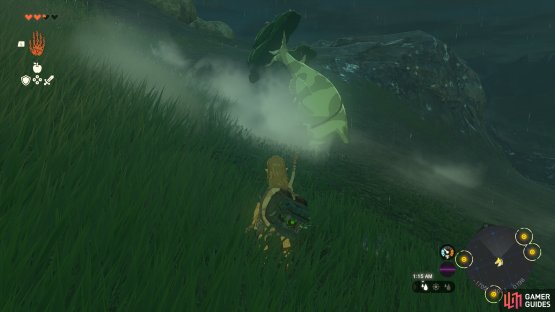 Hestu cowering in Lindor&rsquo;s Brow.