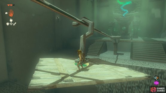 quickly hop on to ride it down to the end of the shrine!