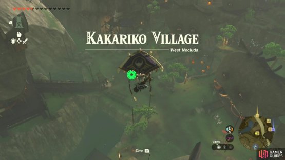 Head over to Kakariko Village in West Necluda