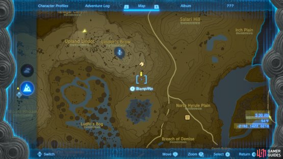 Hestu&rsquo;s location in Lindor&rsquo;s Brow.