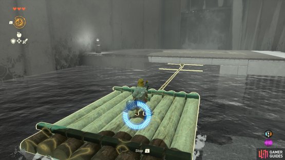 Recall the raft and hop on as it takes you across the water