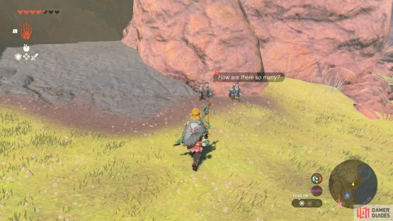 Speak to the one NPC right outside the cave to begin the quest