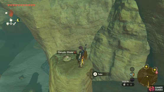It will be found on top of the pillar there