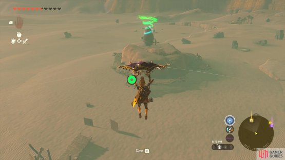 You should just be able to make it onto the wooden platforms while gliding.