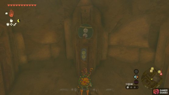 It will go onto this statue