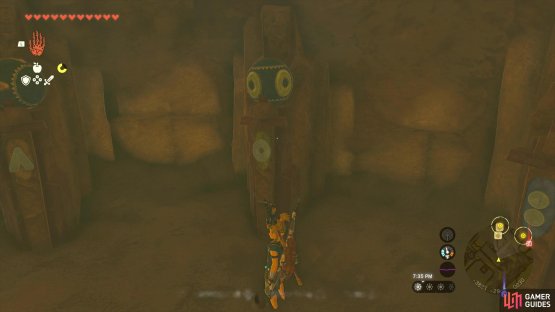 That sixth orb will go in this spot here