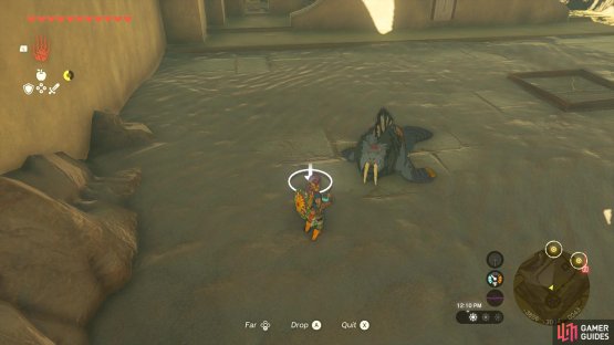 If you feed a !Splash Fruit to Patricia by the throne room