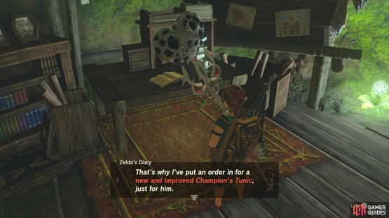 Read the diary to start the quest and gain some clues about its location.