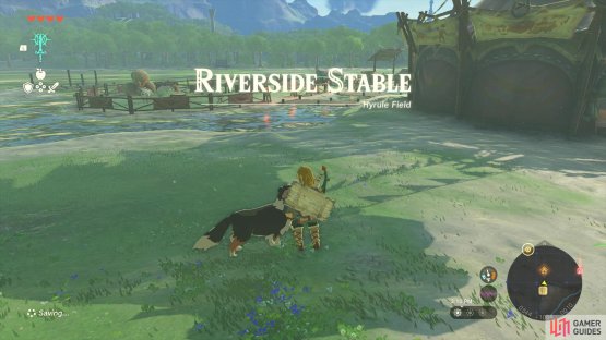 Explore the Whistling Hill area until you find the !Riverside Stable