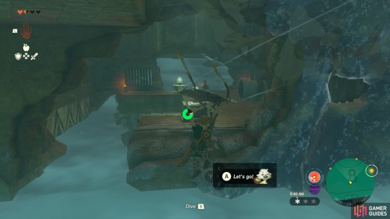 There is a hole at the bottom of the ship, in the center with a wind turbine.