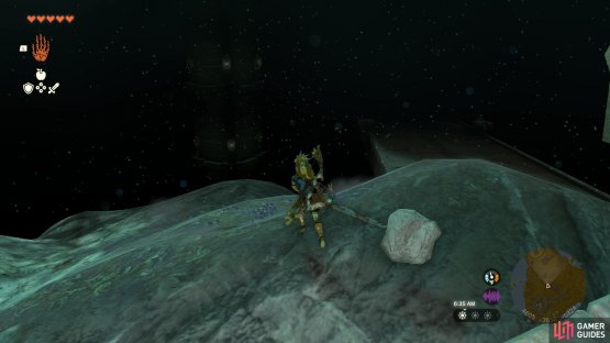 You should soon come across the faint glow of the Lone Island Coliseum tower as you head southeast from the chasm.