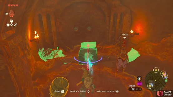 Move a crate near the door,