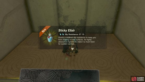 then run up and snag a Sticky Elixir.