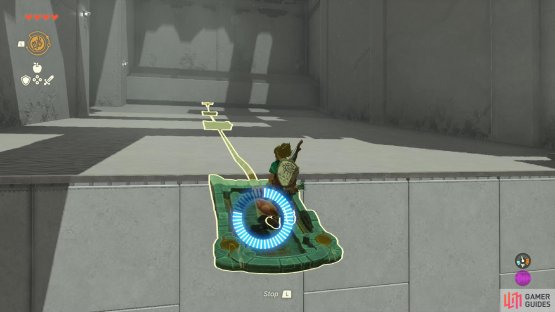 then ride it up to complete the first puzzle.