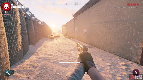 You can find the !Fool&rsquo;s Gold Buried Treasure spot between the east wall of the Lifeguard HQ and the GDC base. But not without fighting zombies first.