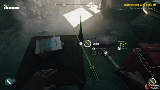 Advance the main story and you&rsquo;ll start finding better weapons, including staples like the katana.