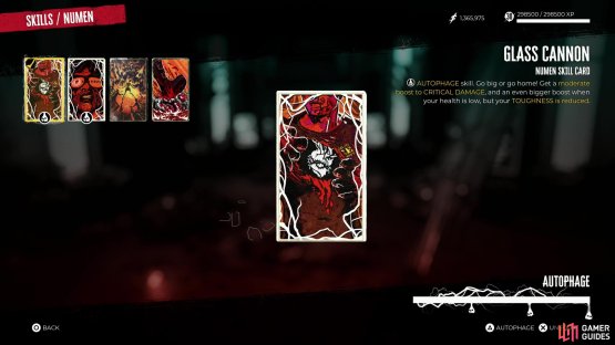 You&rsquo;ll obtain the Glass Cannon Numen Skill Card for completing the side quest &ldquo;The Art of War&rdquo;.