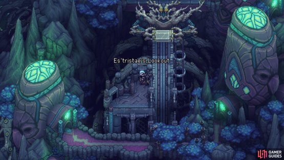 After defeating the boss, you will go to Es&rsquo;tristae&rsquo;s Lookout.