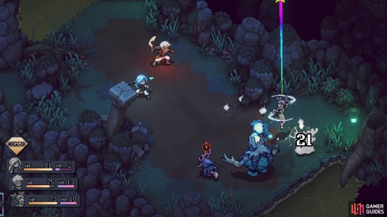 Your new assassin friend uses swords for her normal attacks.