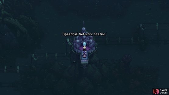 Head to this island on the world map, the Speedball Network Station.