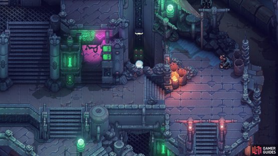 At the end of the path is a chest with another Data Strip.
