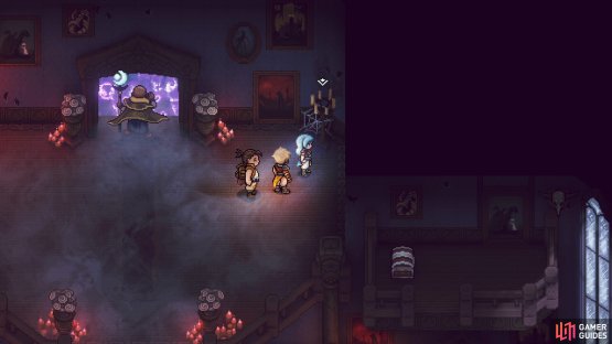 You can interact with these candles to open a secret passage.