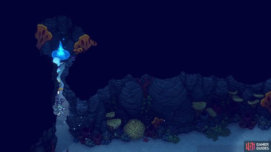There is a slightly hidden whirlpool in the northwestern corner, accessible from the shop.