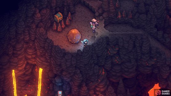 This chest is blocked by some spikes.