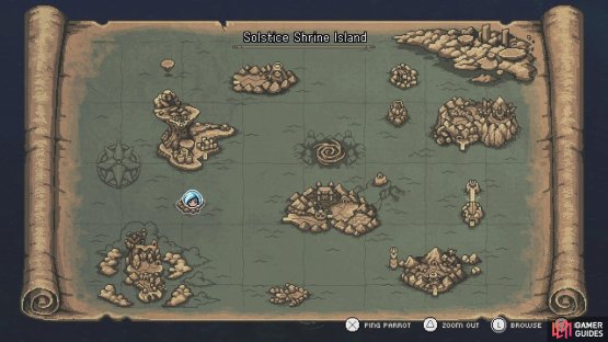 The location of the Western Solstice Shrine, on the world map.
